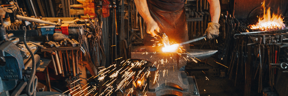 Blacksmithing! It's a lost art.'